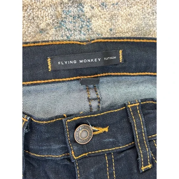 Flying Monkey Platinum Dark Wash Skinny Jeans Made in USA L7460 Womens 26 - Picture 3 of 7